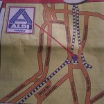 Anfahrtskizze von ALDI zum LIDL-Markt