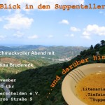 Einladungsflyer zum literarischen Abend mit Christina Brudereck