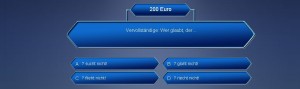 Screenshot von Internet-Quiz Wer wird Biblionär