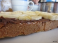  Nuss-Nougat-Creme und Bananen