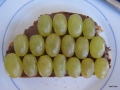 auch ein Klassiker -  Nuss-Nougat-Creme und Weintrauben